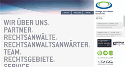 Desktop Screenshot of hsp-law.at